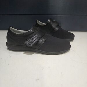 David Tate Evita Comfort Shoes  Black Made In Italy Adjustable Strap Women Sz10